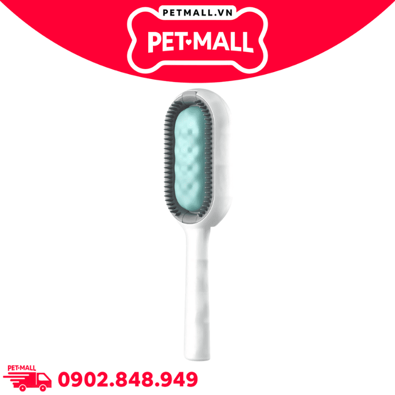 Lược chải lông tích hợp bình chứa nước 2.0 Pet Gravity Pet Grooming brush water tank version for short hair - Dành cho lông ngắn Petmall