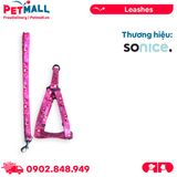 Set Dây + Yếm Sonice Lucky Leash + Harness 10kg - 1.5cm Gấu dâu Petmall