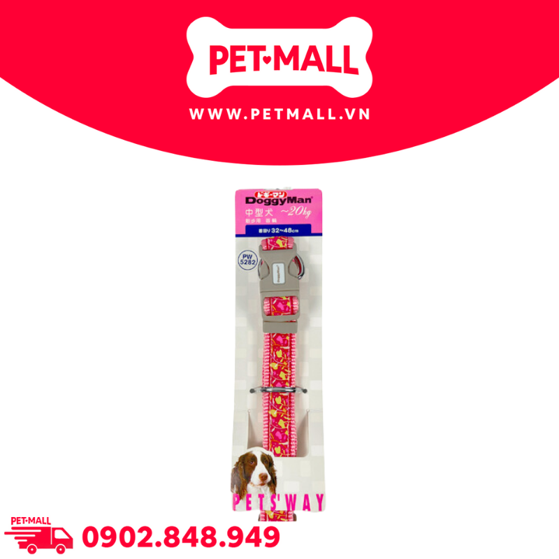 Vòng cổ DoggyMan Size 20kg - Hình hoa hồng Petmall