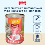 Combo 6 Lon 400G - Pate mèo Cindys Recipe - Vị Cá Ngừ và Sữa Dê Petmall