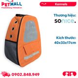 Balo du lịch SONICE Mac Size 40x33x17cm - Màu cam, kèm túi phụ cao cấp Petmall