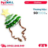Nón len giáng sinh SONICE X-mas Hat - Hình cây thông Petmall