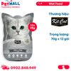 Hộp 12 Gói 70G - Pate mèo KitCat Petite Pouch Tuna & Saba 70g - Vị Cá ngừ và Cá saba Petmall