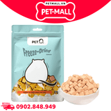 Combo 5 Gói 12G - Thức ăn đông khô cho chó mèo QQ Freeze-Dried Salmon - Cá hồi sấy khô hỗ trợ làm đẹp da lông dành cho cả chó và mèo Petmall