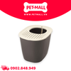 Nhà vệ sinh mèo Sonice Lapule N3 - 40 x 51 x 38 cm - Xám Đen  | Tặng Kèm Xẻng Petmall