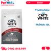 10L - Cát vệ sinh Bentas Cat's White Activated Carbon Scented Natural Bentonite Clumping Cat Litter - Hương Than Hoạt Tính Petmall