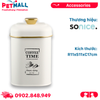 Hộp đựng đồ khô PETBUDDY COFFEE TIME Containers R11xS11xC17cm - Thép sơn tĩnh điện trắng Petmall
