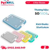 Khay vệ sinh có lưới SONICE Low Side Tray Size 51x41x4cm Petmall