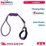 Set dây dắt và vòng cổ bản lớn Zichen Size XL | 120cm - Màu Tím Petmall