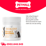 Viên uống Omega-3 VETACTIVE8 dành cho chó mèo hộp 90 viên - Hỗ trợ sức khoẻ Petmall