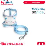 Set yếm + dây dắt SONICE Bechon Bear - Hình gấu Petmall