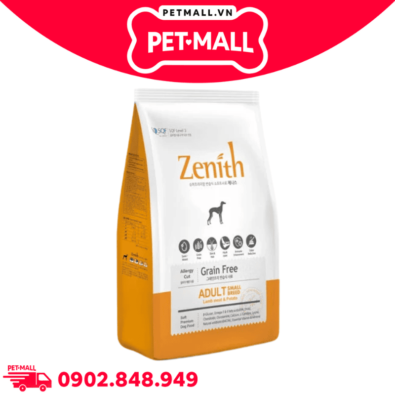 1.2KG - Thức ăn hạt mềm Zenith trưởng thành Korea Petmall