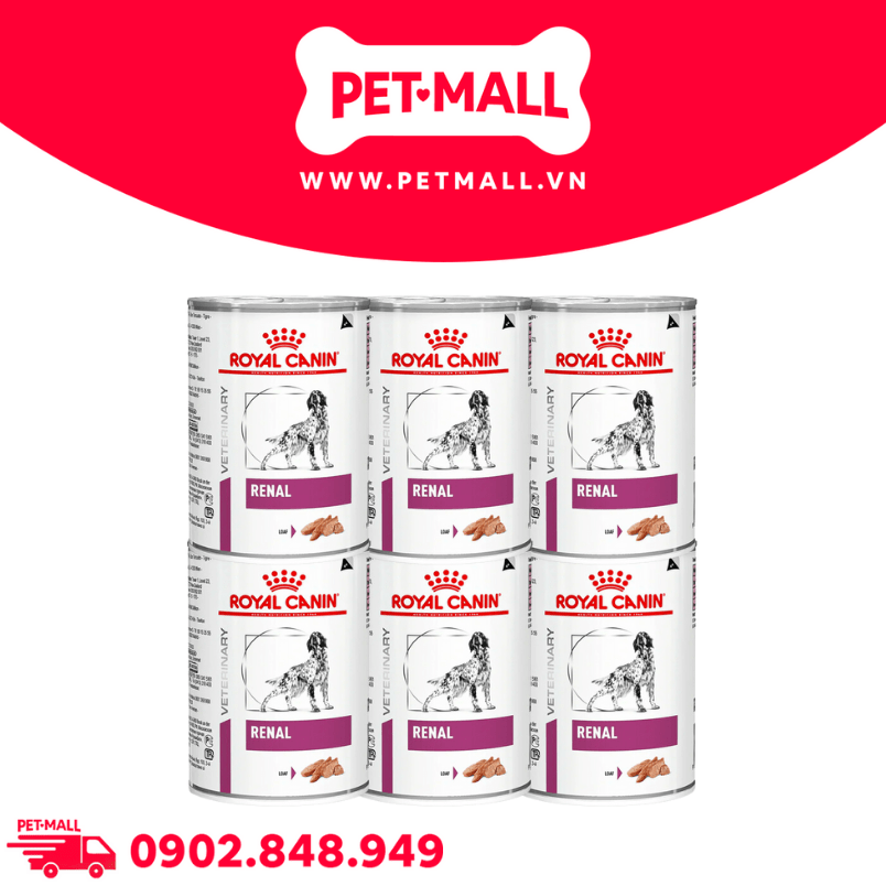 Combo Pate chó Royal Canin Renal Canine Loaf 410g - 12 lon - Hỗ trợ trị sỏi thận Petmall