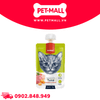 Hộp 10 Gói 90G - Treats mèo dạng nắp vặn WANPY Tasty Meat Paste Tuna Chicken & Carrot - Cá Ngừ, Thịt Gà & Cà Rốt Petmall