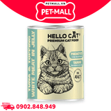Combo 12 Lon 400G - Pate mèo HelloCat Premium ADULT in Jelly - Mix Vị Petmall