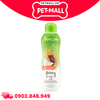 Dầu gội và xả Tropiclean Papaya & Coconut Shampoo and conditioner 335ml - Hương dừa và đu đủ cho chó mèo Petmall
