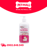 Sữa tắm Doggyman Cherry Blossom Four in One 500ml - Hương hoa Anh Đào, làm sạch, khử mùi, cấp ẩm cho chó Petmall