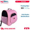 Balo du lịch SONICE Adventure Size 38x35x25cm - Màu hồng, kèm túi phụ cao cấp Petmall