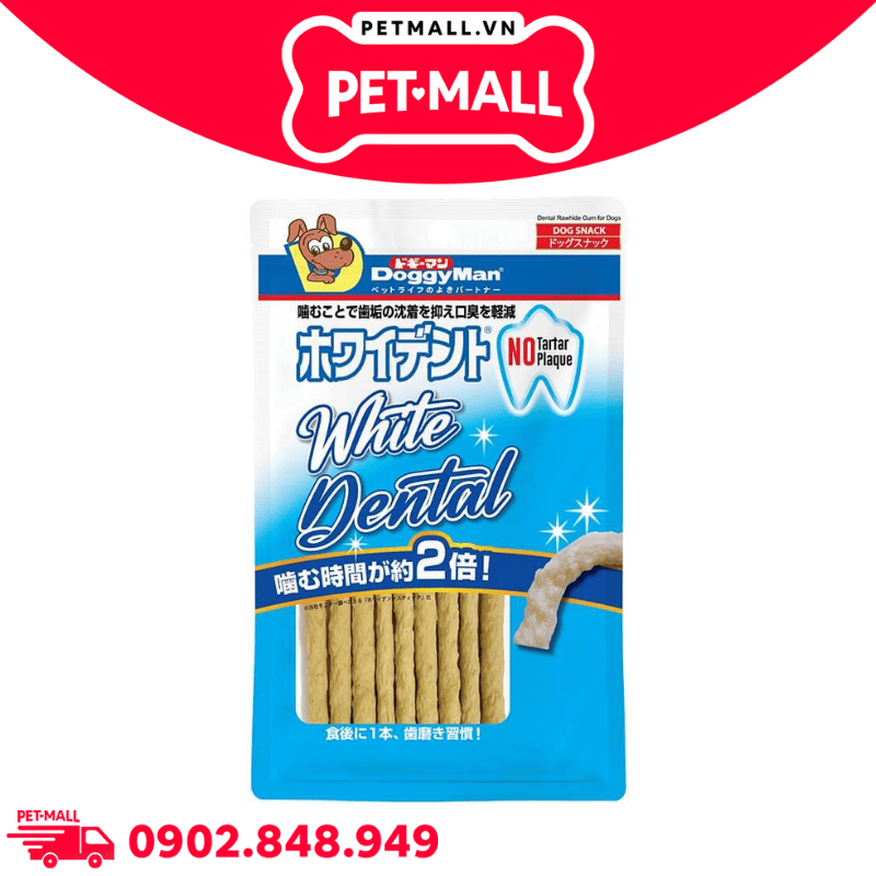 Treats Doggyman que dai da bò hương phô mai 120g - Hỗ trợ sạch răng thơm miệng Petmall