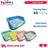 Khay vệ sinh có lưới SONICE High Side Tray Size 50x40x15cm Petmall