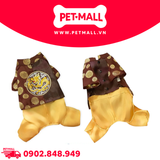 Áo dài tết SONICE T-Shirt - Gấm thêu Rồng màu Nâu Petmall