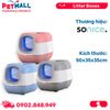 Nhà vệ sinh SONICE LED Cat Litter Box Size 50x35x35cm - 2 cửa, kèm đèn Led cao cấp Petmall