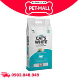 Cát vệ sinh Bentas Cat's White Marseille Soap Scented Natural Bentonite Clumping Cat Litter Gói 5L - Hương xà phòng, vón cục khử mùi tuyệt đối Petmall