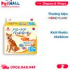 Tấm lót vệ sinh HoneyCare Potty Deluxe Size M | 45x60cm - 46 tấm - Hương Nhài, hỗ trợ huấn luyện Pee Pads Petmall