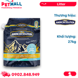 Cát vệ sinh American Solution Aqua Mint Bentonite Cat Litter 27kg - Mùi bạc hà Petmall