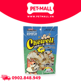 Xương nơ DoggyMan Chewell 110g- 11 cây - Da bò kẹp thịt gà mini Petmall