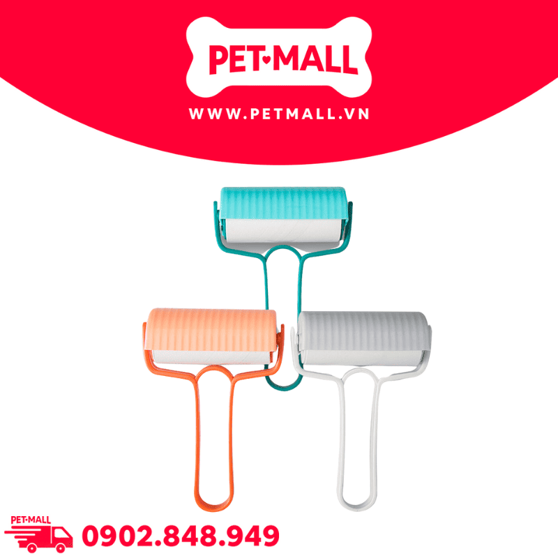 Cây lăn lông SONICE Feather Collection Roller Mix Color 10cm Petmall