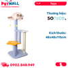 Trụ cào SONICE Fish & Flower Scratcher Cat Toys Size 48x48x115cm - Hình Cá và Hoa Petmall
