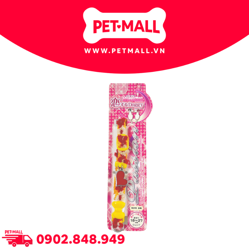 Vòng cổ DoggyMan Size 6kg - Hoa đỏ vàng Petmall