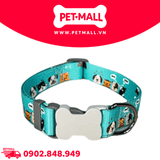 Vòng cổ Sonice Lucky Collar 30kg - 2.5cm Hình chó mèo xanh lục Petmall