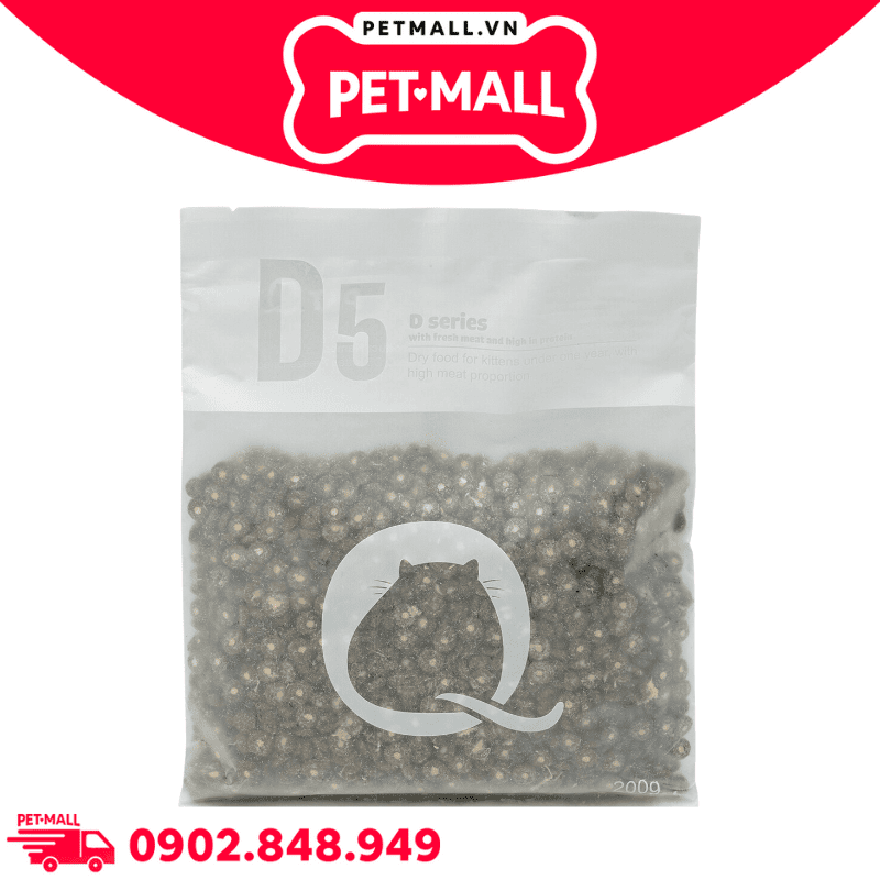 200G - Thức ăn mèo PetQ D10 Freeze-Dried Mixed Cat Kibble - Topping viên gà sấy, chà bông gà cho mèo mọi lứa tuổi Petmall