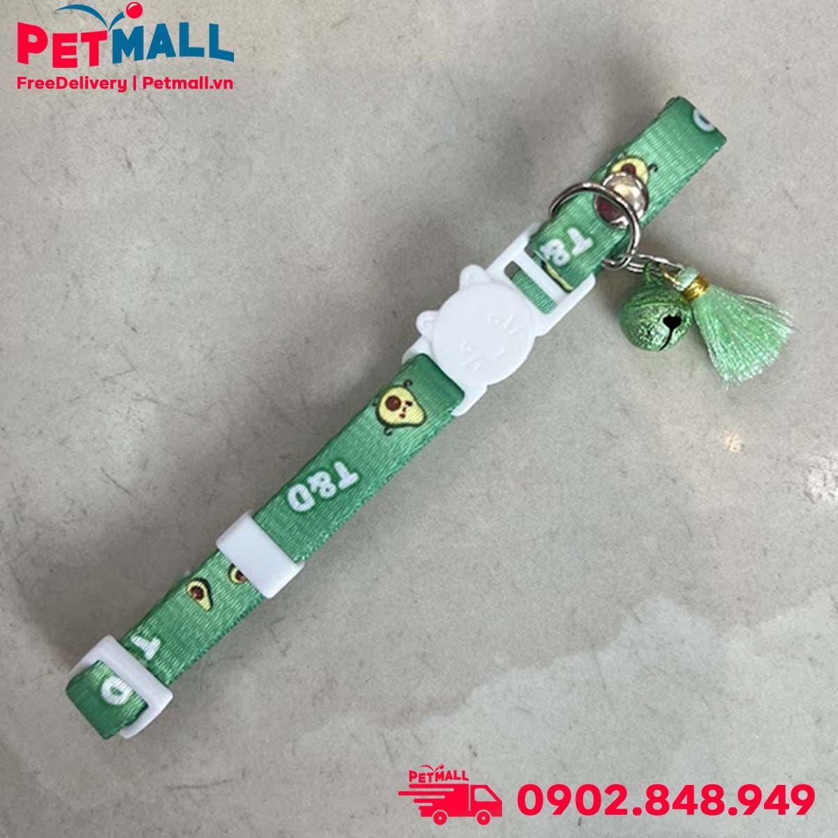 Vòng cổ Sonice Lucky Collar 5kg - 1cm Bơ xanh Petmall