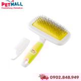 Lược chải lông Slicker DoggyMan HoneySmile size M - Răng mềm, tặng kèm lược Grooming Petmall