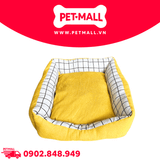 Nệm SONICE Yellow Caro Pattern Pet Bed - Size S 45 x 35 x 13cm Petmall