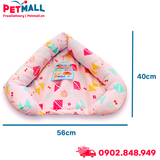 Nệm tam giác Doggyman Pizza - Size 56x40xH13cm Petmall
