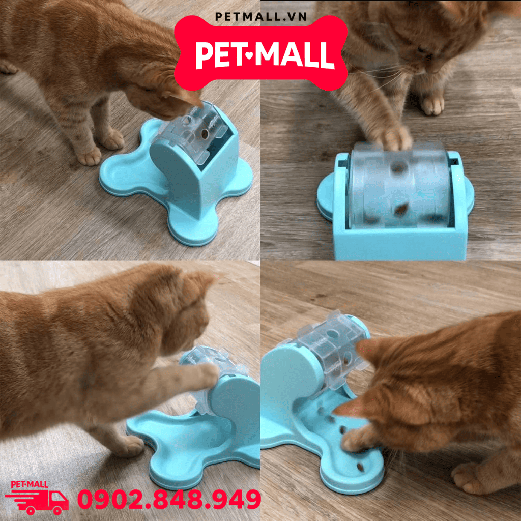 Đồ chơi Cattyman Lồng quay hạt thông minh cho mèo 18 x 14.5 x 20 cm Petmall