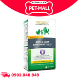 Viên nhai Natural Pet Skin & Coat Supplement Tablet 60 viên - Dưỡng da và lông cho thú cưng Petmall
