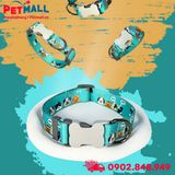 Vòng cổ Sonice Lucky Collar 20kg - 2cm Hình chó mèo xanh lục Petmall