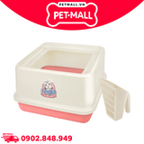 Khay vệ sinh mèo vuông CATIDEA Top Entry Size XL - 44x44x25cm Petmall