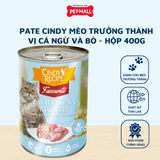 Combo 12 Lon 400G - Pate mèo Cindys Recipe Dành cho MÈO TRƯỞNG THÀNH - Mix vị Petmall