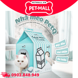 Nhà tích hợp cào móng cho mèo QQ Goat Milk Cat House - Size 55 x 33 x 33 cm Petmall