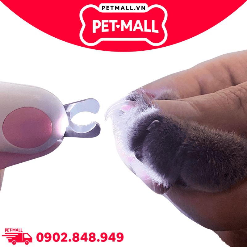 Kềm cắt móng Pet Gravity LED mini Nail clipper - Màu xanh dương Petmall
