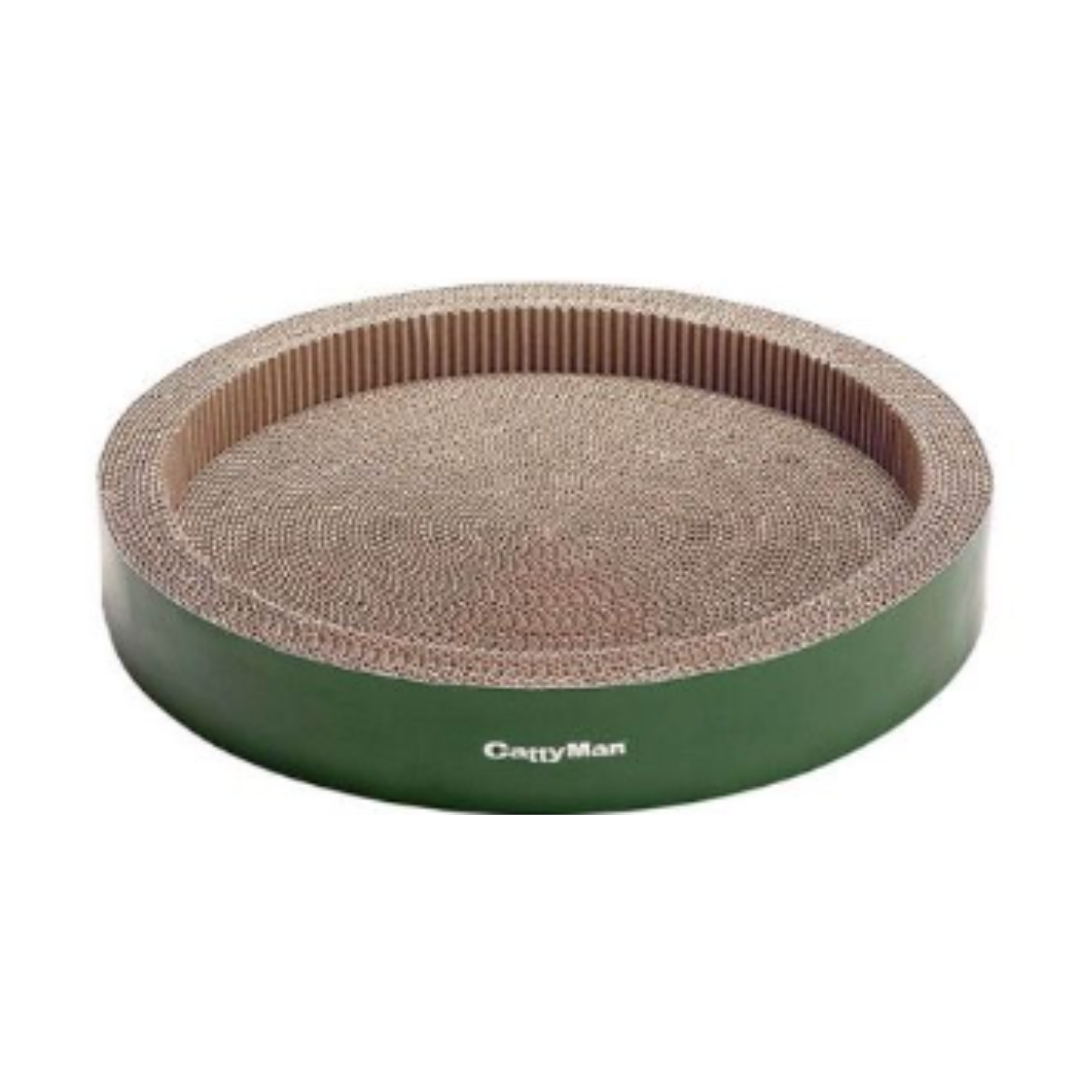 Bàn cào móng CattyMan hình nôi tròn 40 x 40 x 6 cm - Tặng kèm gói catnip Petmall