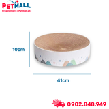 Nôi cào móng Elite Carton Scratching Toys Size L - 41x41x10cm, tặng kèm catnip Petmall