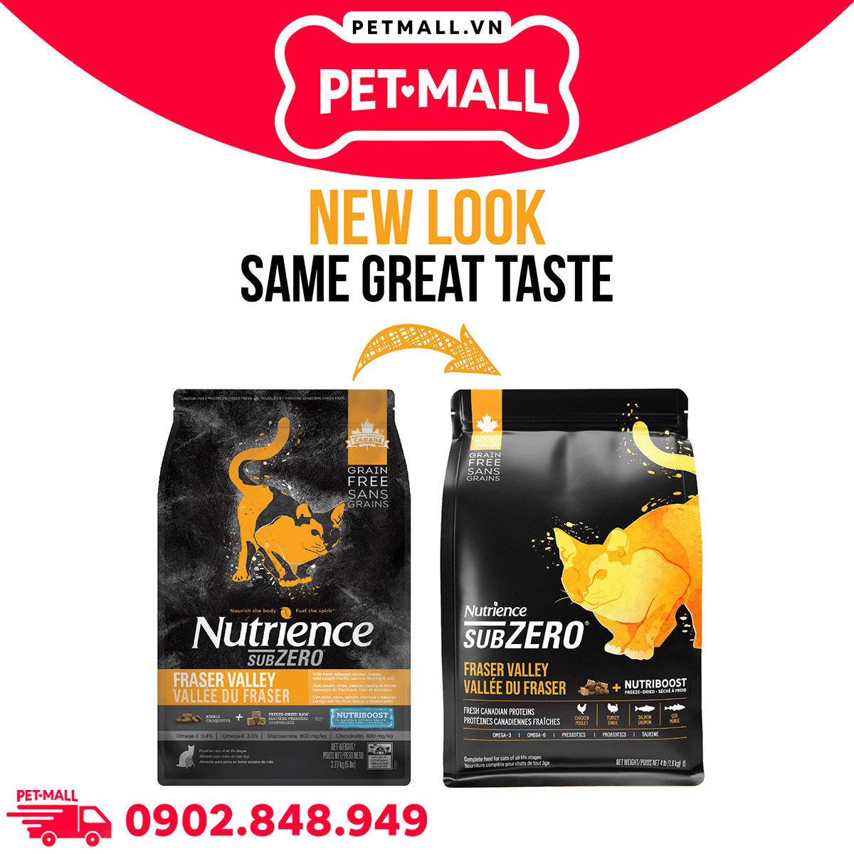 9KG - Thức ăn mèo Nutrience Subzero - Gà tây, cá hồi, cá trích, cá tuyết và rau củ quả tự nhiên Petmall