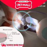 Kềm cắt móng Pet Gravity LED mini Nail clipper - Màu xanh dương bản Pro Petmall